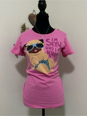 David & Goliath Pink Graphic Tee with Playful Print
